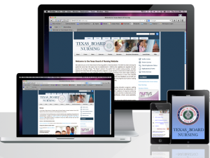Texas Board of Nursing Website Design Services