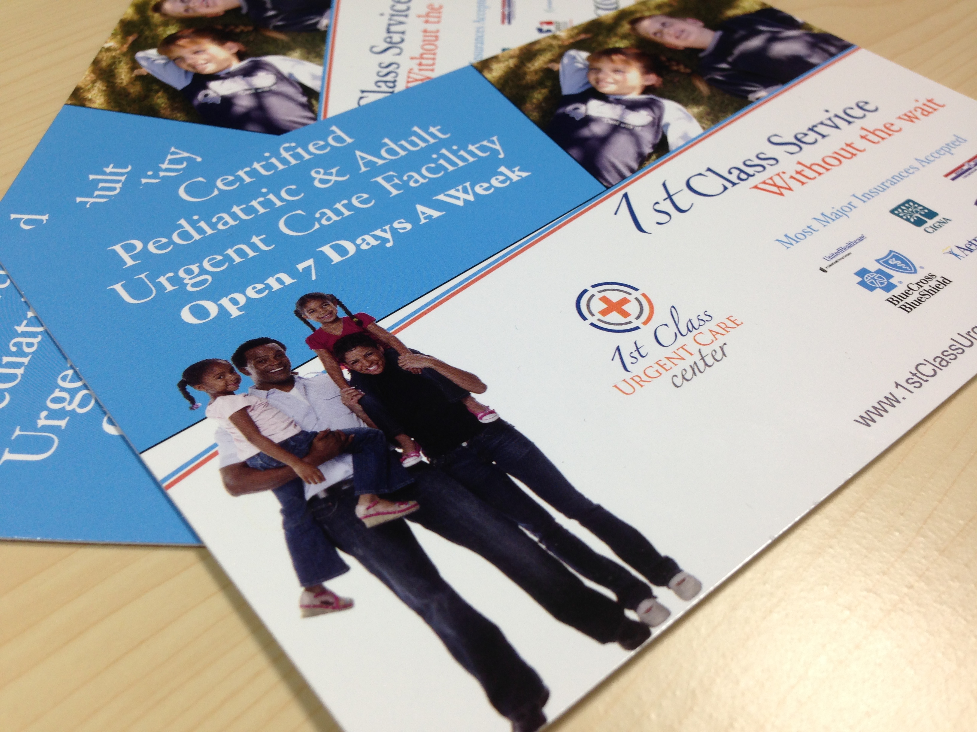 Mesquite Area Urgent Care Direct Mail Postcard Design and