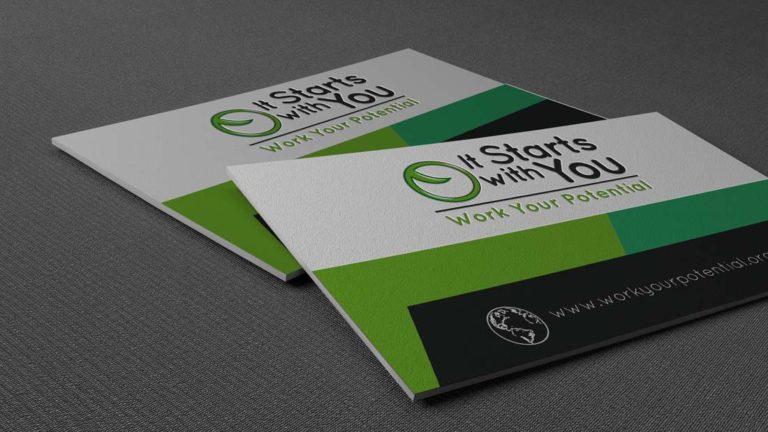 Non profit business card design Big Hit Creative Group
